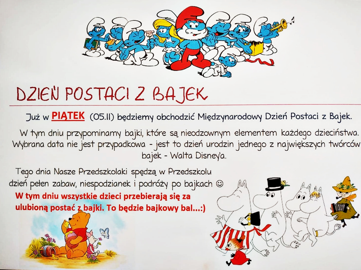 Dzień Postaci z Bajek