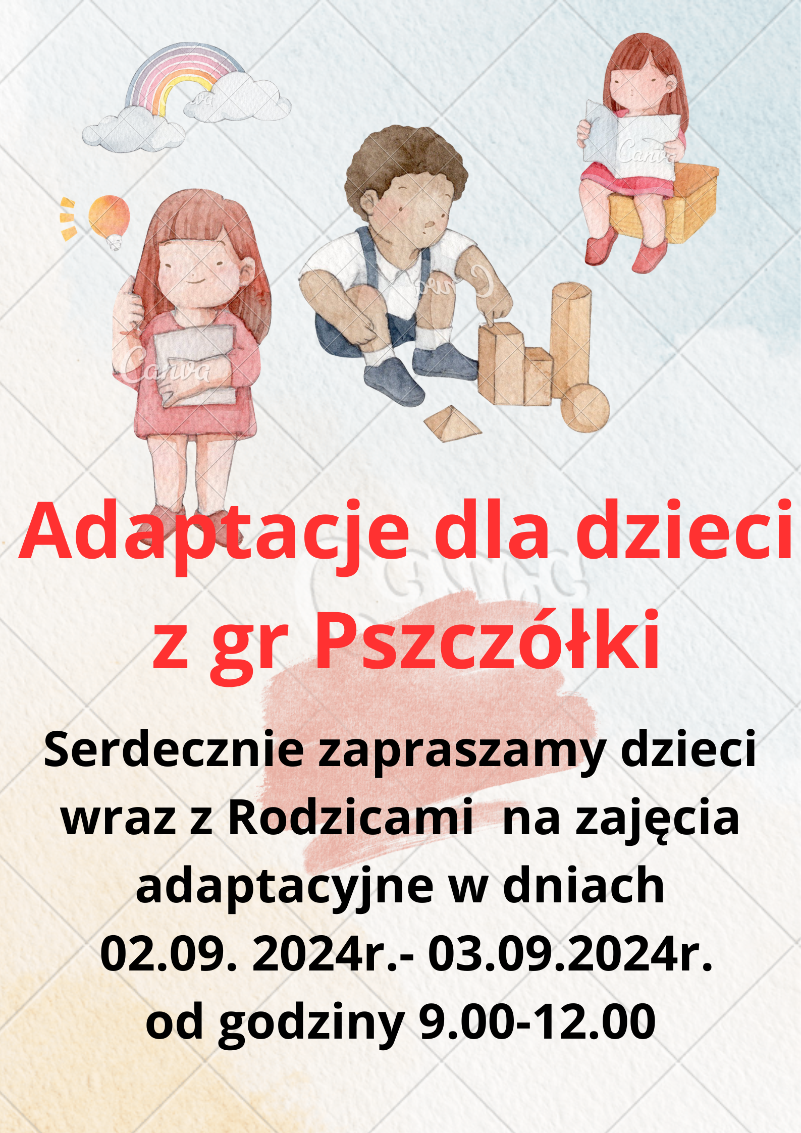 Dni adaptacyjne dla dzieci z gr I Pszczółki