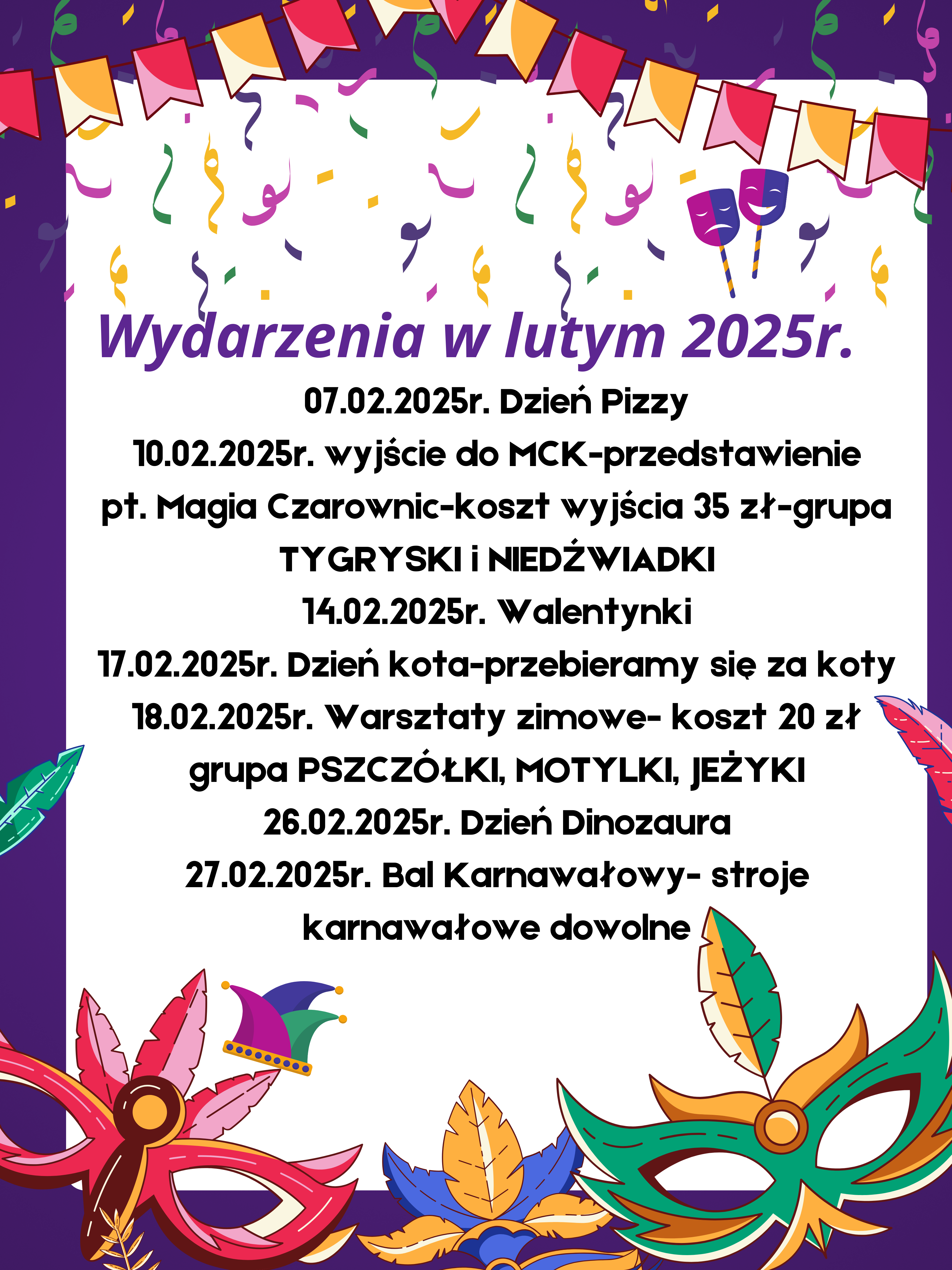 Wydarzenia w lutym 2025r.